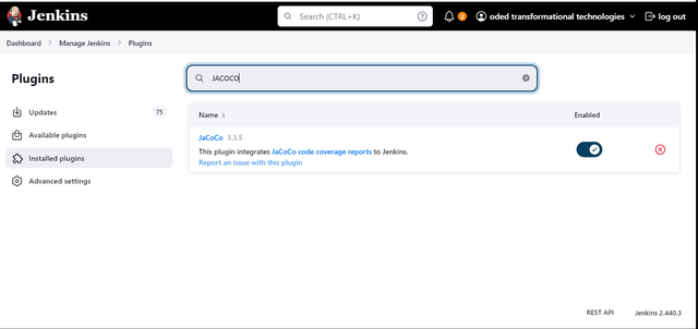 JaCoCo plugin