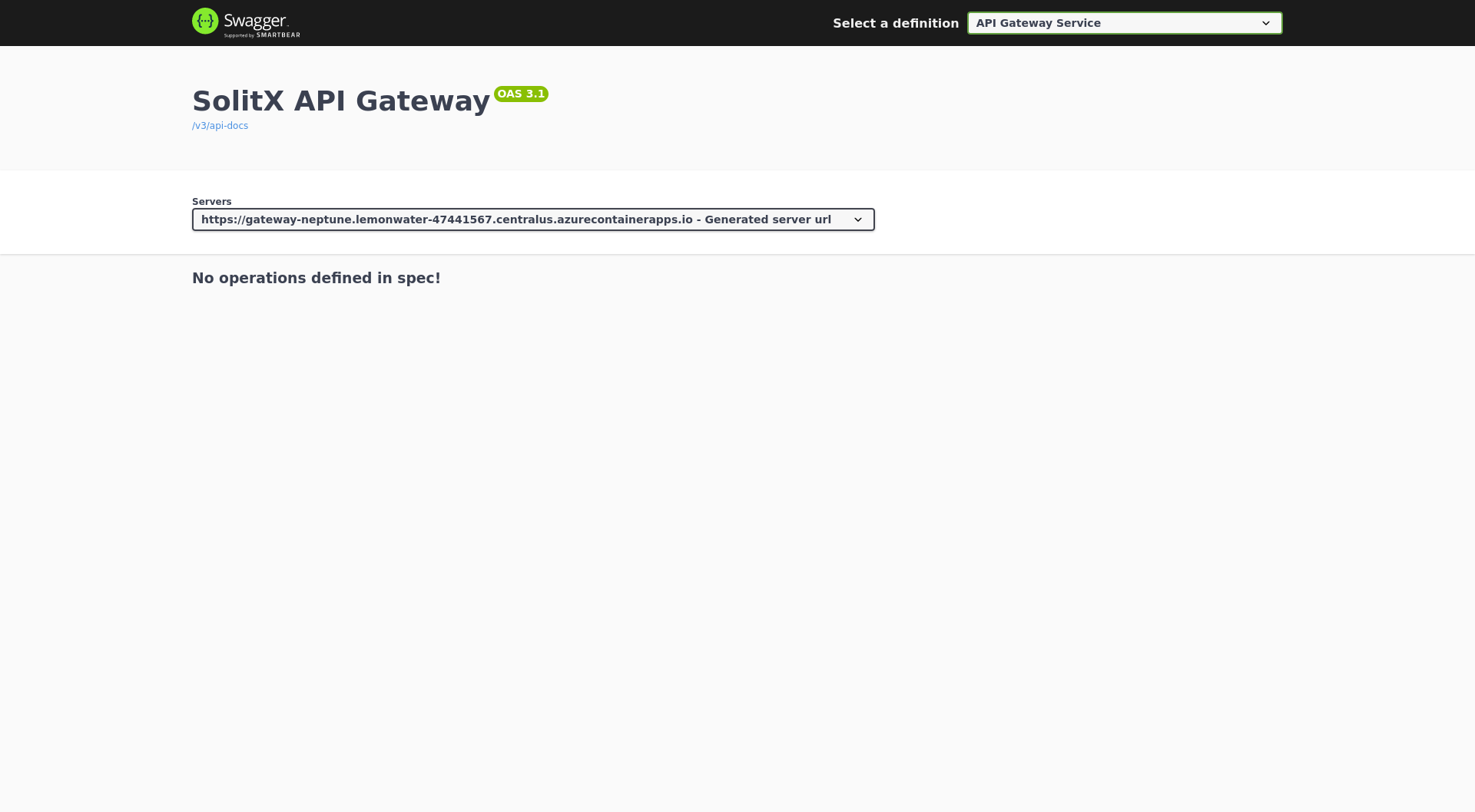 Swagger Gateway