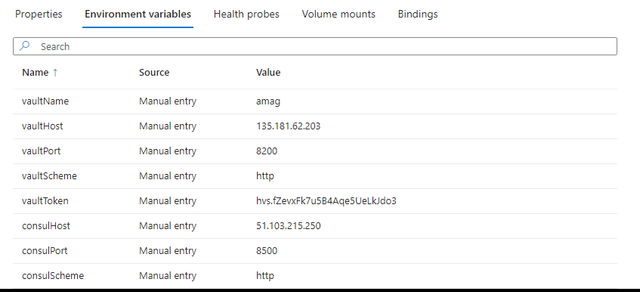 Consul environment variable