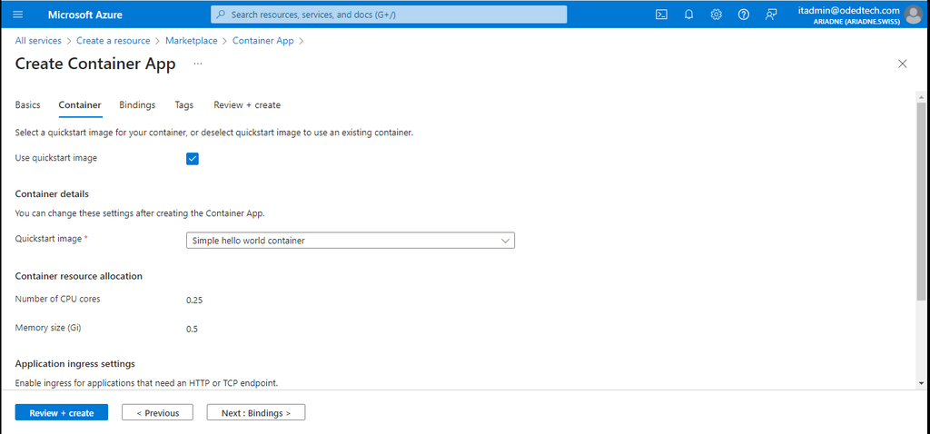 Quickstart image
