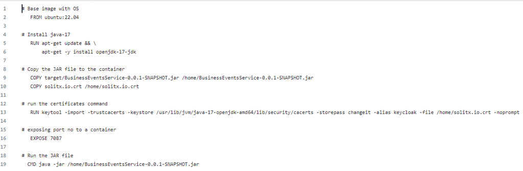 Docker file
