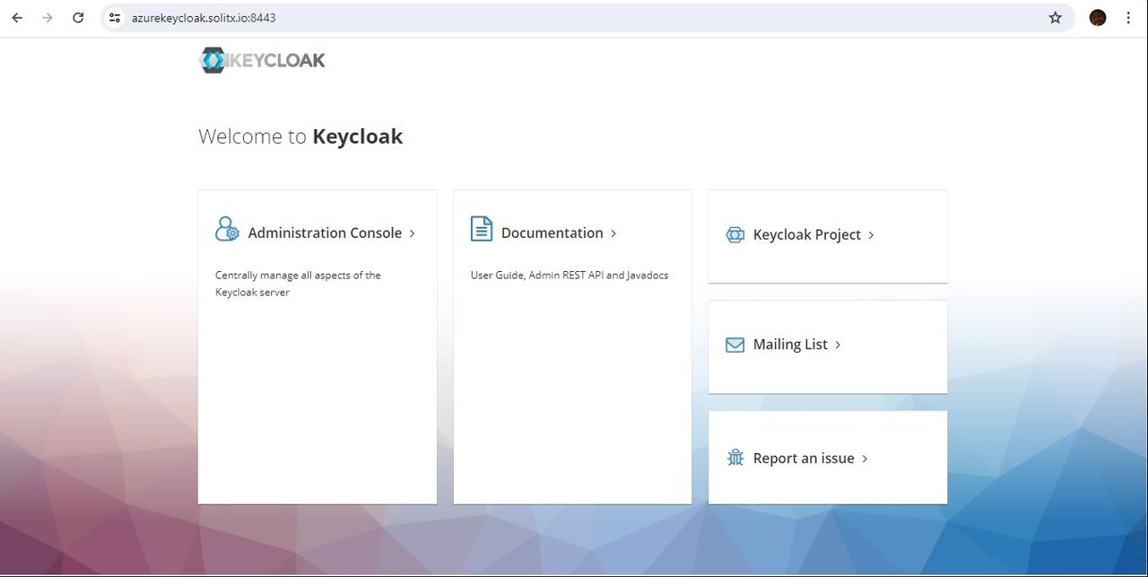 Keycloak home