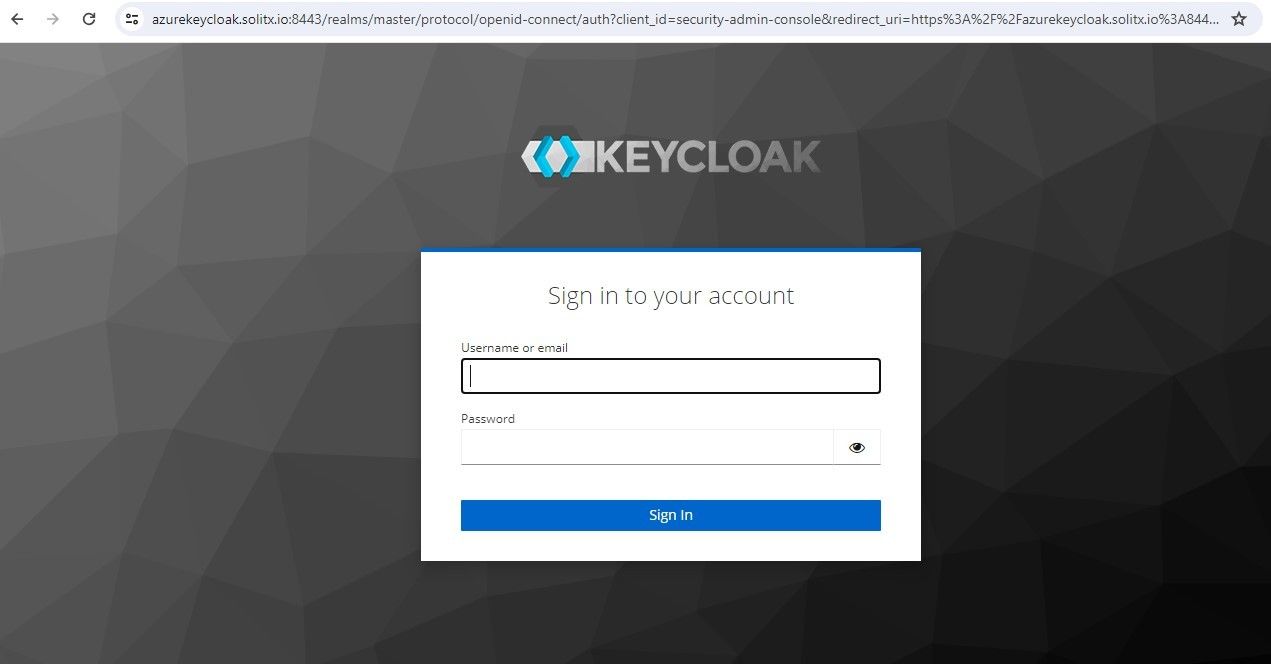 Keycloak login
