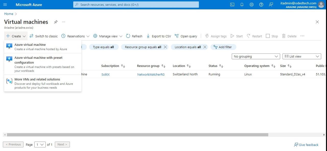 Search virtual machine
