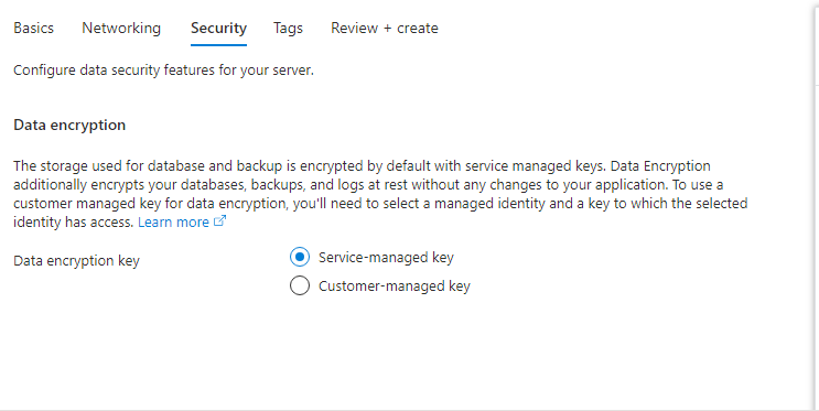 Security configuration