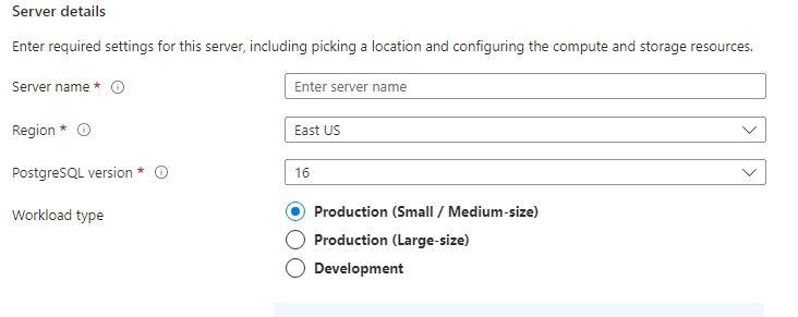 Server configuration