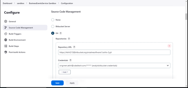 Bitbucket integration